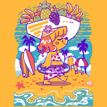 BEAUTY AT THE BEACH - Designed for The Yetee BEAUTY AT THE BEACH - Designed for The Yetee
