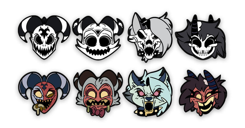 Halloween Pins for Helluva Boss - Official Merch for Vivziepop Halloween Pins for Helluva Boss - Official Merch for Vivziepop