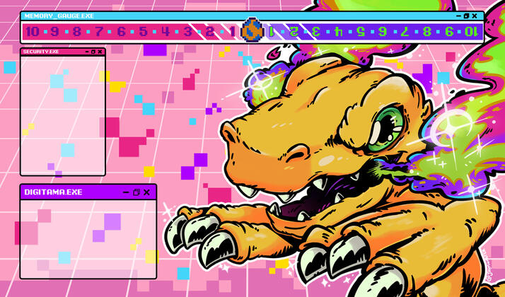 PEPPER BREATH! - Digimon TCG Playmat Design PEPPER BREATH! - Digimon TCG Playmat Design