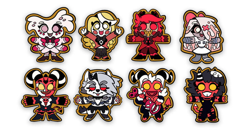 Holiday Pins - Official Merch for Vivziepop Holiday Pins - Official Merch for Vivziepop