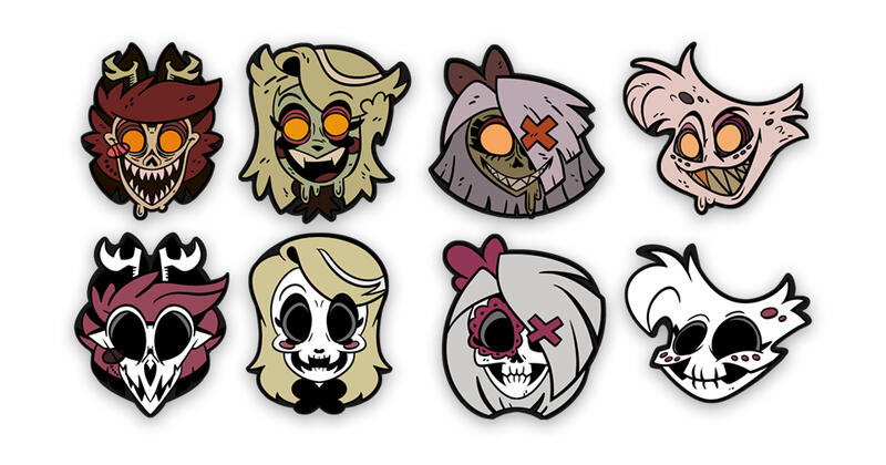 Halloween Pins for Hazbin Hotel - Official Merch for Vivziepop